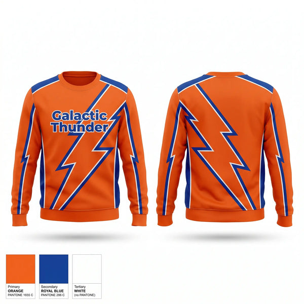 Crew Neck Sweatshirt, Galactic Thunder, Men's Soccer, Teamtime, Team time, sublimation, custom sports apparel, team uniforms, spirit wear, spiritwear, sports uniforms, custom shirts, team store, custom team store, fundraiser sports, apparel fundraiser
