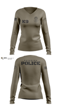 Pasadena K9 56975932 Women's Long Sleeve V-neck Shirt - 105