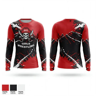 Long Sleeve Performance Shirt, Bolingbrook High School, Wrestling, Teamtime, Team time, sublimation, custom sports apparel, team uniforms, spirit wear, spiritwear, sports uniforms, custom shirts, team store, custom team store, fundraiser sports, apparel fundraiser