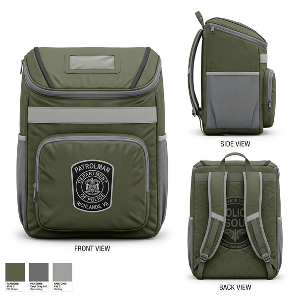 Gear Bag, Richlands Police Department SOU Team, Police, Teamtime, Team time, sublimation, custom sports apparel, team uniforms, spirit wear, spiritwear, sports uniforms, custom shirts, team store, custom team store, fundraiser sports, apparel fundraiser