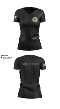 Williamson County K-9 Unit 61975120 Women's Short Sleeve V-neck Shirt - 13
