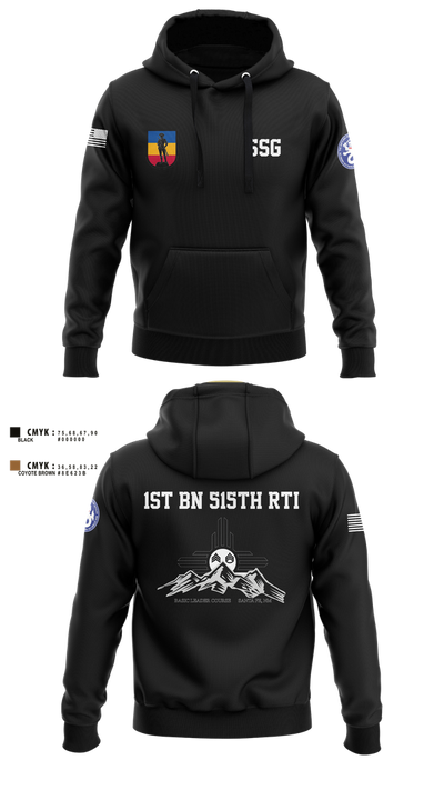 1st BN 515th RTI 17257625 Hoodie - 3