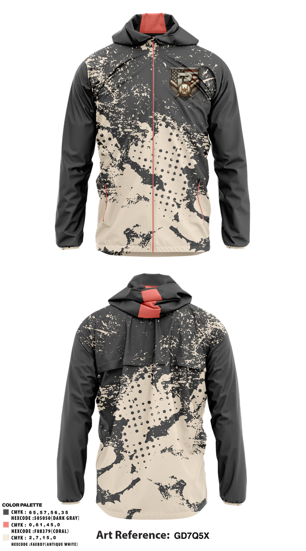 Windbreaker, PRIMETIME, Baseball, Teamtime, Team time, sublimation, custom sports apparel, team uniforms, spirit wear, spiritwear, sports uniforms, custom shirts, team store, custom team store, fundraiser sports, apparel fundraiser