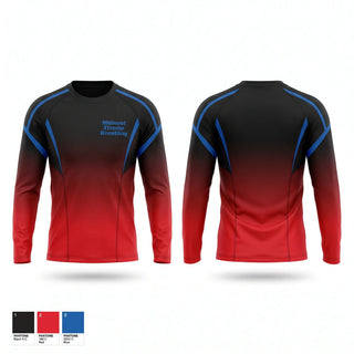 Long Sleeve Performance Shirt, Midwest Xtreme Wrestling, Wrestling, Teamtime, Team time, sublimation, custom sports apparel, team uniforms, spirit wear, spiritwear, sports uniforms, custom shirts, team store, custom team store, fundraiser sports, apparel fundraiser