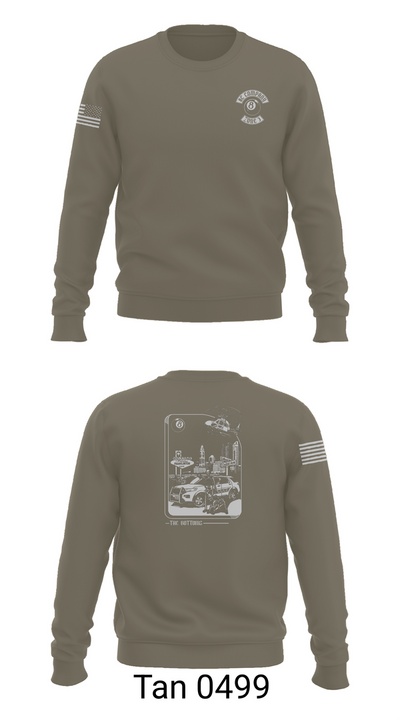 Columbus Division of Police- 8C Company 60108409 Crew Neck Sweatshirt - 62