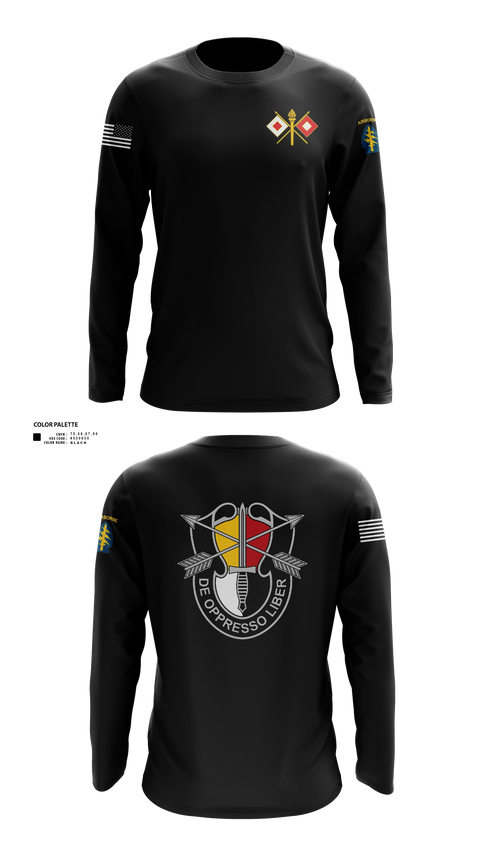 Long Sleeve Performance Shirt, HHC 3SFG, Army, Teamtime, Team time, sublimation, custom sports apparel, team uniforms, spirit wear, spiritwear, sports uniforms, custom shirts, team store, custom team store, fundraiser sports, apparel fundraiser