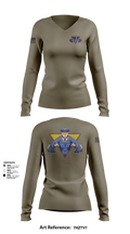 NJ State Police Women's Long Sleeve V-neck Shirt - 3