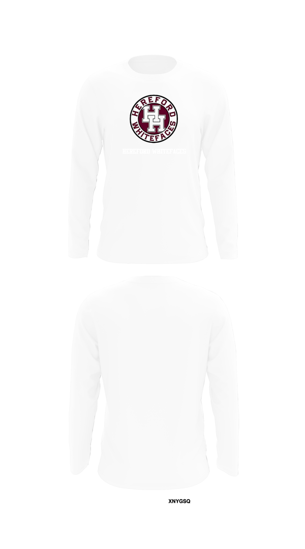 Long Sleeve Performance Shirt, Hereford Whitefaces, Wrestling, Teamtime, Team time, sublimation, custom sports apparel, team uniforms, spirit wear, spiritwear, sports uniforms, custom shirts, team store, custom team store, fundraiser sports, apparel fundraiser