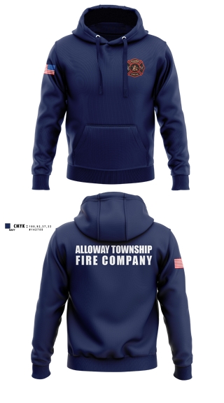 Hoodie, Alloway Township Fire Company, Fire Department, Teamtime, Team time, sublimation, custom sports apparel, team uniforms, spirit wear, spiritwear, sports uniforms, custom shirts, team store, custom team store, fundraiser sports, apparel fundraiser