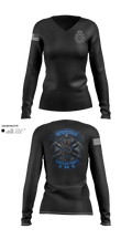 Hopkinsville Fire Department 27614987 Women's Long Sleeve V-neck Shirt - 24