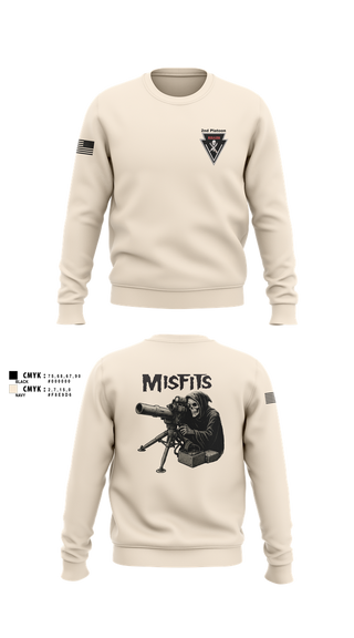 Crew Neck Sweatshirt, 2/11 killer troop, Army, Teamtime, Team time, sublimation, custom sports apparel, team uniforms, spirit wear, spiritwear, sports uniforms, custom shirts, team store, custom team store, fundraiser sports, apparel fundraiser