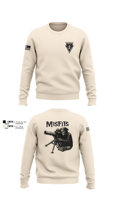 2/11 killer troop 669817 Crew Neck Sweatshirt - 2