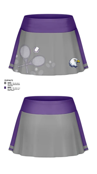 Skort, Albion Purple Eagles, Tennis, Teamtime, Team time, sublimation, custom sports apparel, team uniforms, spirit wear, spiritwear, sports uniforms, custom shirts, team store, custom team store, fundraiser sports, apparel fundraiser