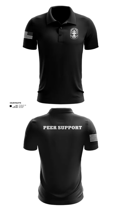 LMPD PEER SUPPORT 60613190 Short Sleeve Performance Polo - 50
