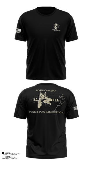 Short Sleeve Performance Shirt, North Carolina Police Dog Association, Police, Teamtime, Team time, sublimation, custom sports apparel, team uniforms, spirit wear, spiritwear, sports uniforms, custom shirts, team store, custom team store, fundraiser sports, apparel fundraiser