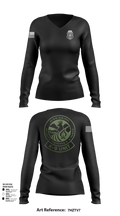 MDWFP K9 21939837 Women's Long Sleeve V-neck Shirt - 102