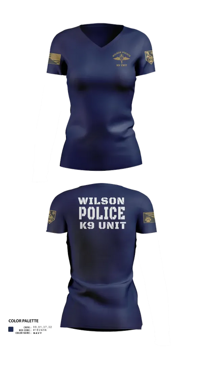 K9  Women's Short Sleeve V-neck Shirt - 2