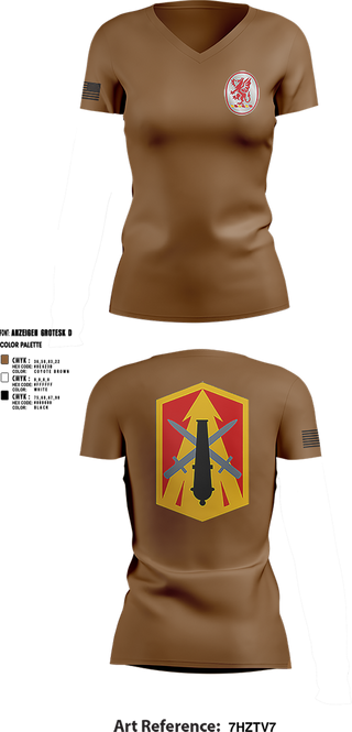 Womens Short Sleeve Vneck Shirt, 3rd Battalion 13th Field Artillery Regiment, , Teamtime, Team time, sublimation, custom sports apparel, team uniforms, spirit wear, spiritwear, sports uniforms, custom shirts, team store, custom team store, fundraiser sports, apparel fundraiser