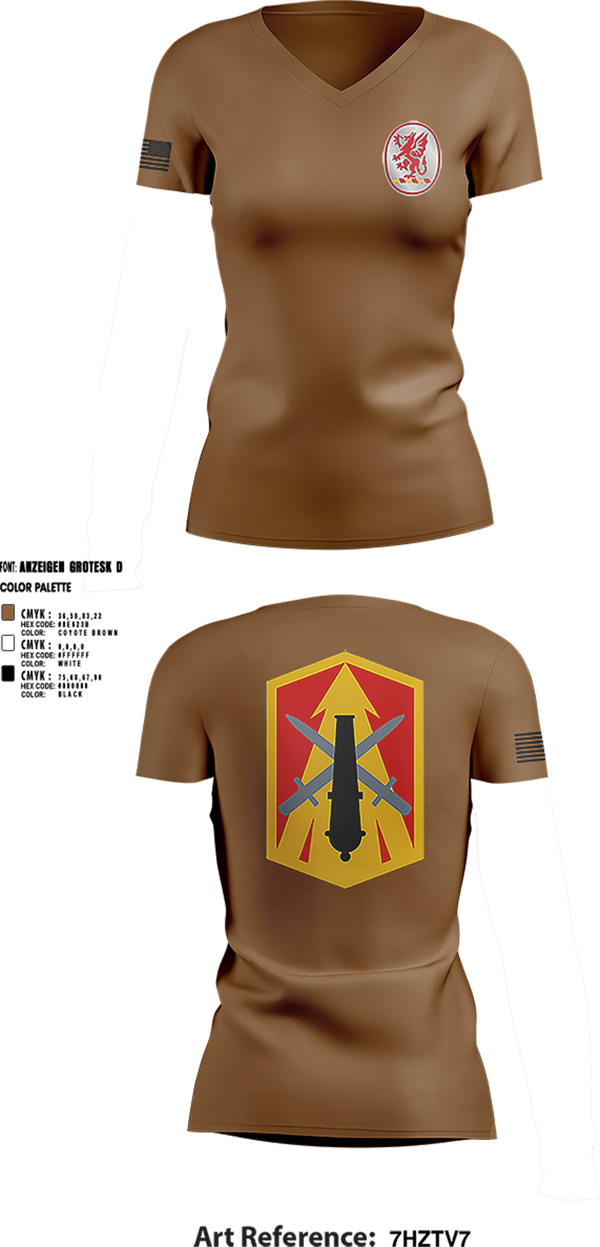 Womens Short Sleeve Vneck Shirt, 3rd Battalion 13th Field Artillery Regiment, , Teamtime, Team time, sublimation, custom sports apparel, team uniforms, spirit wear, spiritwear, sports uniforms, custom shirts, team store, custom team store, fundraiser sports, apparel fundraiser