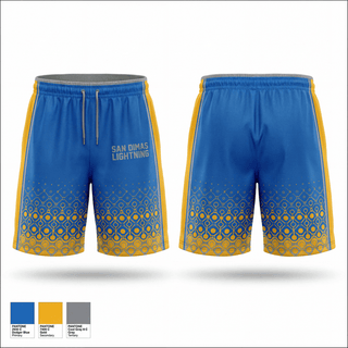 Athletic Shorts With Pockets, San Dimas Lightning, Baseball, Teamtime, Team time, sublimation, custom sports apparel, team uniforms, spirit wear, spiritwear, sports uniforms, custom shirts, team store, custom team store, fundraiser sports, apparel fundraiser