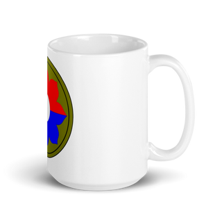 9th inf E company 15372715 White Glossy Mug - Large