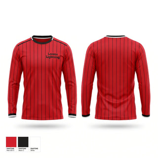 Long Sleeve Performance Shirt, Lorena Lightning, Baseball, Teamtime, Team time, sublimation, custom sports apparel, team uniforms, spirit wear, spiritwear, sports uniforms, custom shirts, team store, custom team store, fundraiser sports, apparel fundraiser