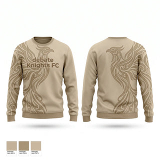 Crew Neck Sweatshirt, debate Knights FC, Men's Soccer, Teamtime, Team time, sublimation, custom sports apparel, team uniforms, spirit wear, spiritwear, sports uniforms, custom shirts, team store, custom team store, fundraiser sports, apparel fundraiser