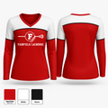 Fairfield Lacrosse 82469670 Women's Long Sleeve V-neck Shirt - 1