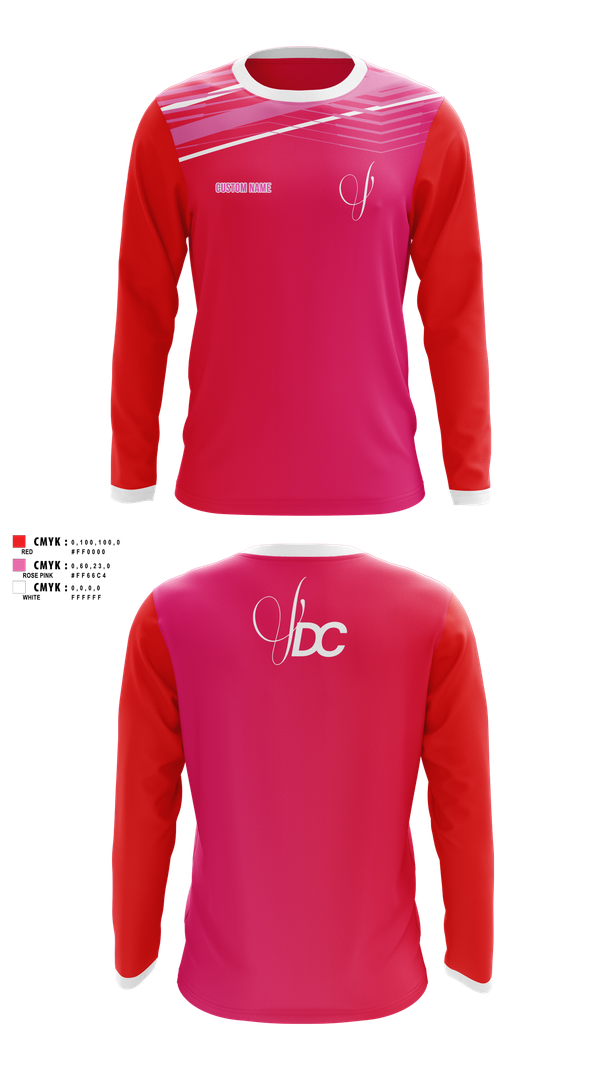 Long Sleeve Performance Shirt, Viva Dance Collective, Cheer, Teamtime, Team time, sublimation, custom sports apparel, team uniforms, spirit wear, spiritwear, sports uniforms, custom shirts, team store, custom team store, fundraiser sports, apparel fundraiser
