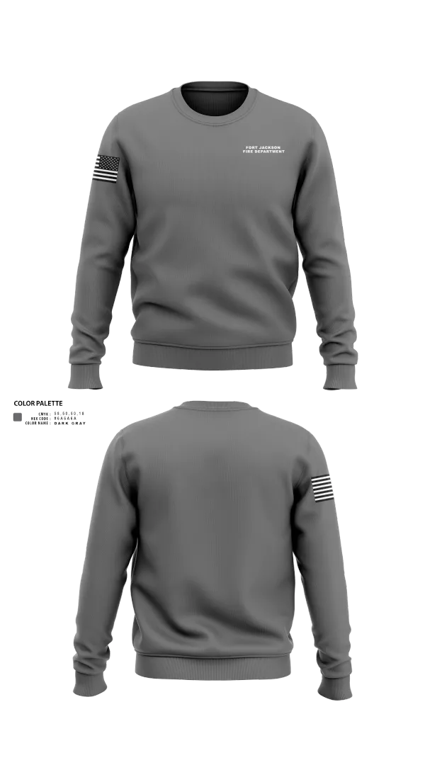 Crew Neck Sweatshirt, Fort Jackson Fire Department, , Teamtime, Team time, sublimation, custom sports apparel, team uniforms, spirit wear, spiritwear, sports uniforms, custom shirts, team store, custom team store, fundraiser sports, apparel fundraiser