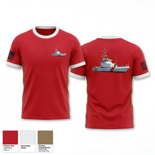 Old School Cotton Feel Shirt, Coast guard cutter coho, Coast Guard, Teamtime, Team time, sublimation, custom sports apparel, team uniforms, spirit wear, spiritwear, sports uniforms, custom shirts, team store, custom team store, fundraiser sports, apparel fundraiser