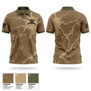 Short Sleeve Performance Polo, Thunder, Army, Teamtime, Team time, sublimation, custom sports apparel, team uniforms, spirit wear, spiritwear, sports uniforms, custom shirts, team store, custom team store, fundraiser sports, apparel fundraiser