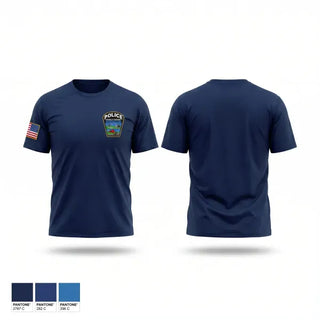 Old School Cotton Feel Shirt, Franklin Township Police Department, Police, Teamtime, Team time, sublimation, custom sports apparel, team uniforms, spirit wear, spiritwear, sports uniforms, custom shirts, team store, custom team store, fundraiser sports, apparel fundraiser