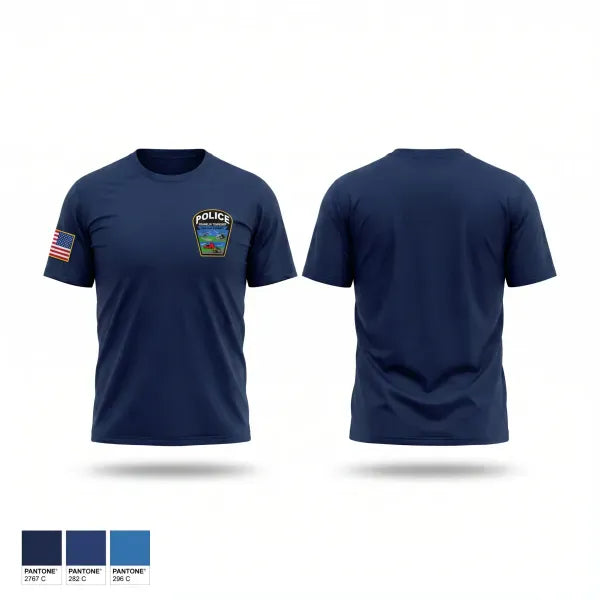 Franklin Township Police Department 45788118 Old School Cotton Feel Shirt - 1