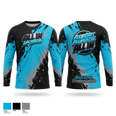 ALLIN LACROSSE Long Sleeve Performance Shirt - 1