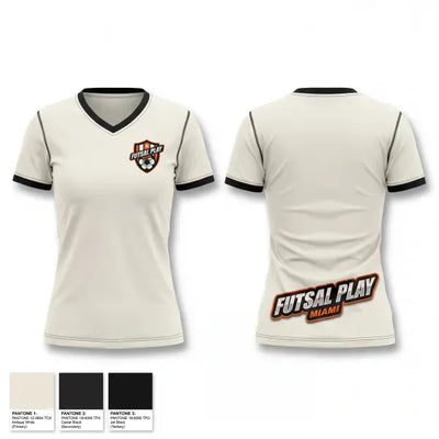 FUTSAL PLAY 72932797 Women's Short Sleeve V-neck Shirt - 1