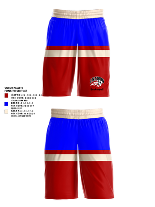 Womens Basketball Shorts, 1 Nation, Women's Basketball, Teamtime, Team time, sublimation, custom sports apparel, team uniforms, spirit wear, spiritwear, sports uniforms, custom shirts, team store, custom team store, fundraiser sports, apparel fundraiser