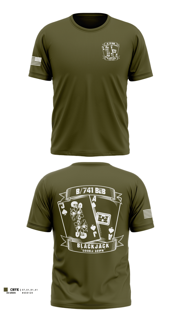 Short Sleeve Performance Shirt, B/741BEB, Army, Teamtime, Team time, sublimation, custom sports apparel, team uniforms, spirit wear, spiritwear, sports uniforms, custom shirts, team store, custom team store, fundraiser sports, apparel fundraiser