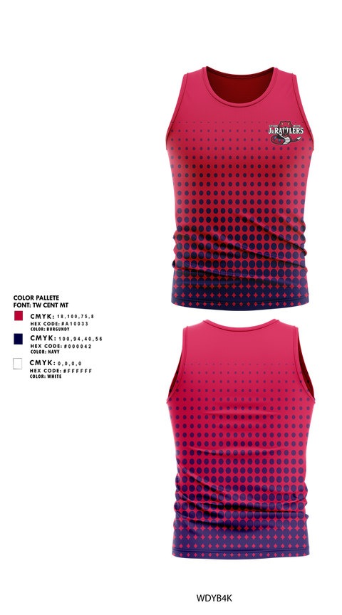 Tank Top, Union Mine Jr. Rattlers Football And Cheer, , Teamtime, Team time, sublimation, custom sports apparel, team uniforms, spirit wear, spiritwear, sports uniforms, custom shirts, team store, custom team store, fundraiser sports, apparel fundraiser
