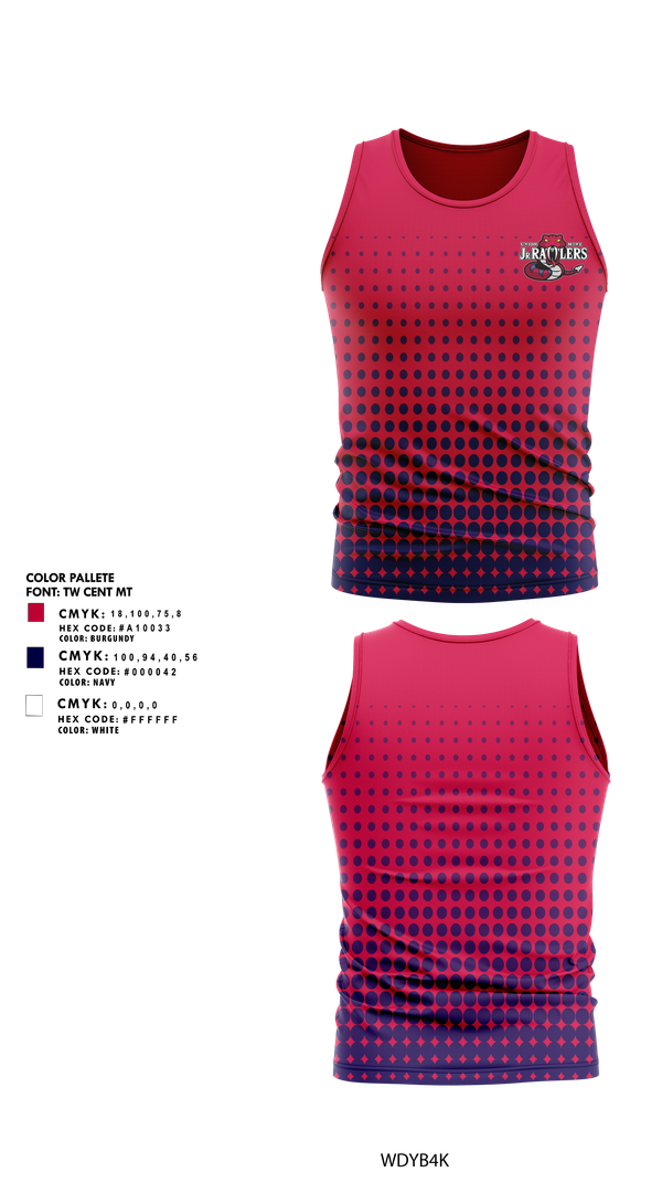 Tank Top, Union Mine Jr. Rattlers Football And Cheer, , Teamtime, Team time, sublimation, custom sports apparel, team uniforms, spirit wear, spiritwear, sports uniforms, custom shirts, team store, custom team store, fundraiser sports, apparel fundraiser
