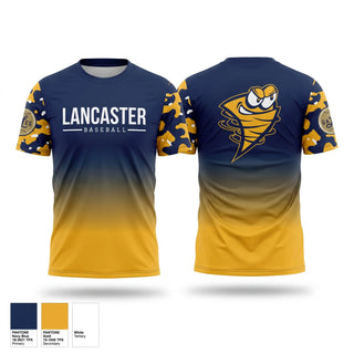 Short Sleeve Performance Shirt, Lancaster, Baseball, Teamtime, Team time, sublimation, custom sports apparel, team uniforms, spirit wear, spiritwear, sports uniforms, custom shirts, team store, custom team store, fundraiser sports, apparel fundraiser