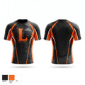 Leslie Blackhawks Short Sleeve Rash Guard Shirt - 1