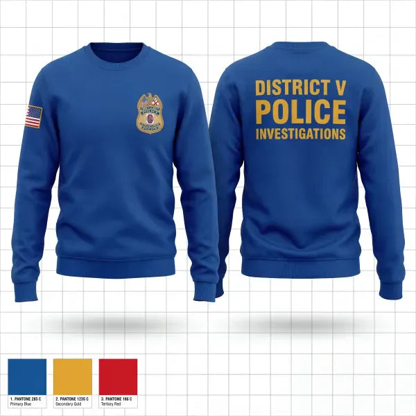Crew Neck Sweatshirt, Prince George's County Police, Police, Teamtime, Team time, sublimation, custom sports apparel, team uniforms, spirit wear, spiritwear, sports uniforms, custom shirts, team store, custom team store, fundraiser sports, apparel fundraiser