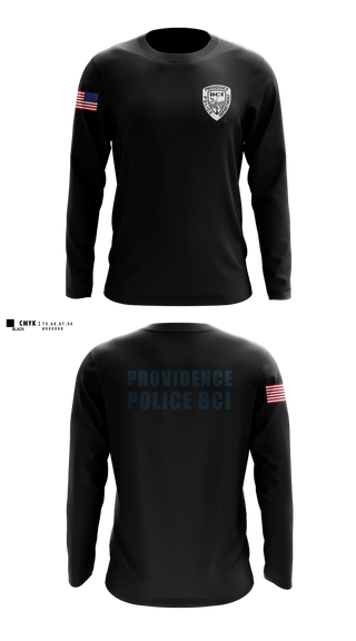 Long Sleeve Performance Shirt, Providence Police BCI, Police, Teamtime, Team time, sublimation, custom sports apparel, team uniforms, spirit wear, spiritwear, sports uniforms, custom shirts, team store, custom team store, fundraiser sports, apparel fundraiser
