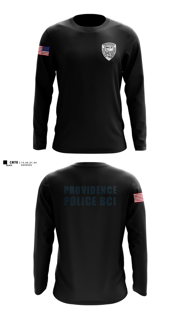 Long Sleeve Performance Shirt, Providence Police BCI, Police, Teamtime, Team time, sublimation, custom sports apparel, team uniforms, spirit wear, spiritwear, sports uniforms, custom shirts, team store, custom team store, fundraiser sports, apparel fundraiser