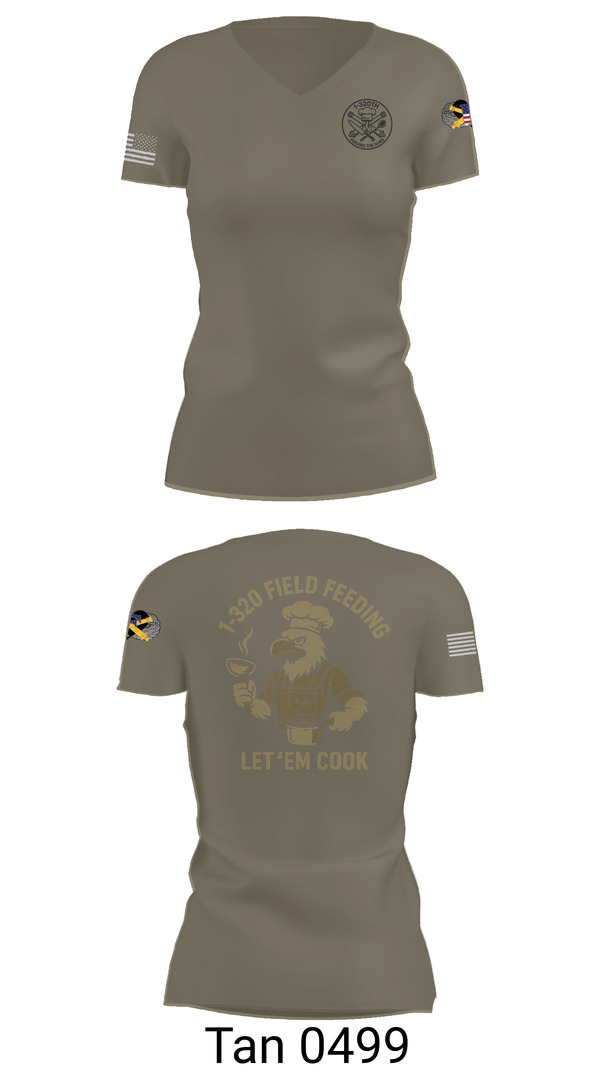 Womens Short Sleeve Vneck Shirt, 1-320th, , Teamtime, Team time, sublimation, custom sports apparel, team uniforms, spirit wear, spiritwear, sports uniforms, custom shirts, team store, custom team store, fundraiser sports, apparel fundraiser