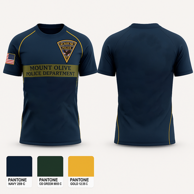 Mount Olive Police Department 51586812 Short Sleeve Performance Shirt - 1