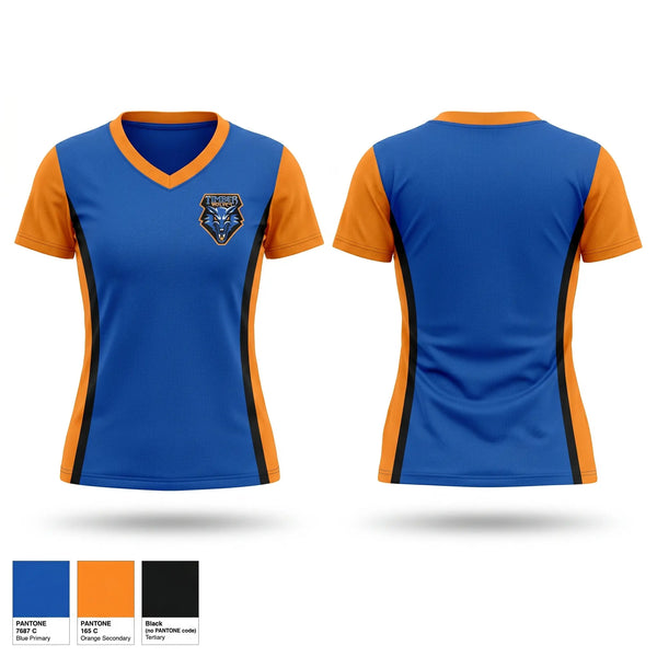 Womens Short Sleeve Vneck Shirt, Tekoa Senior High School Wrestling, Wrestling, Teamtime, Team time, sublimation, custom sports apparel, team uniforms, spirit wear, spiritwear, sports uniforms, custom shirts, team store, custom team store, fundraiser sports, apparel fundraiser