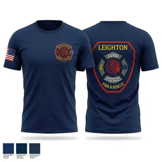 Short Sleeve Performance Shirt, Leighton Fire and Rescue, Fire Department, Teamtime, Team time, sublimation, custom sports apparel, team uniforms, spirit wear, spiritwear, sports uniforms, custom shirts, team store, custom team store, fundraiser sports, apparel fundraiser
