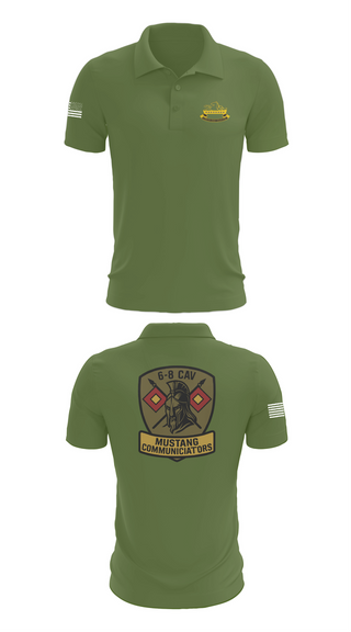 Short Sleeve Performance Polo, 6-8 CAV, , Teamtime, Team time, sublimation, custom sports apparel, team uniforms, spirit wear, spiritwear, sports uniforms, custom shirts, team store, custom team store, fundraiser sports, apparel fundraiser